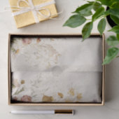 ヴィンテージの野の花と本 薄葉紙 (ギフト)