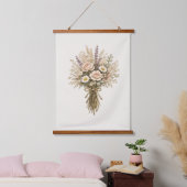 ヴィンテージの野の花の花束 吊り下げ型タペストリー (寝室)