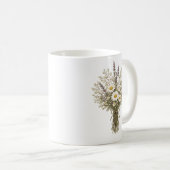 ヴィンテージの野の花ブーケ コーヒーマグカップ (正面右)