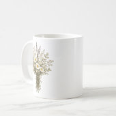 ヴィンテージの野の花ブーケ コーヒーマグカップ (正面左)