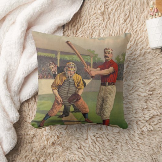ヴィンテージの野球のアメリカ人のMoJoの枕 クッション (ブランケット)