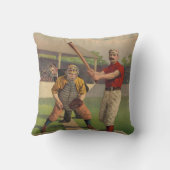 ヴィンテージの野球のアメリカ人のMoJoの枕 クッション (裏面)