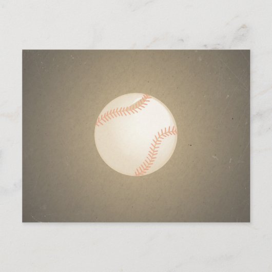 ヴィンテージの野球のデザイン。 スポーツパターン ポストカード (正面)