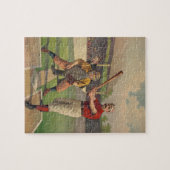 ヴィンテージの野球のパズル ジグソーパズル (横)