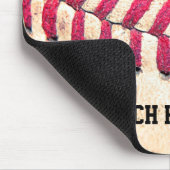 ヴィンテージの野球の名前をカスタムする マウスパッド (コーナー)