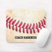 ヴィンテージの野球の名前をカスタムする マウスパッド (マウス)