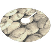 ヴィンテージの野球の木のスカート ブラッシュドポリエステルツリースカート (アングル)