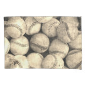 ヴィンテージの野球の枕カバー 枕カバー (正面)