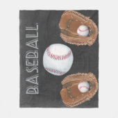 ヴィンテージの野球の黒板のデザイン フリースブランケット (正面)