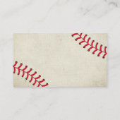 ヴィンテージの野球はベビーシャワーのおむつのラッフルを遊ばします エンクロージャーカード (裏面)