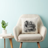 ヴィンテージの野生のマガモはパーソナライズなテンプレートを引込めます クッション (椅子)