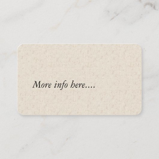 ヴィンテージの野生の花によっては名刺が開花します 名刺 (裏面)