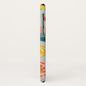 ヴィンテージの野生の花の群葉の蜂パターンモノグラム Case-Mate iPhoneケース (裏面/左)