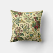 ヴィンテージの野生の花の装飾用クッション クッション (裏面)