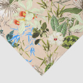 ヴィンテージの野生の花パターン 薄葉紙 (詳細)