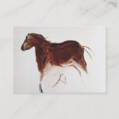 ヴィンテージの野生の馬の洞窟壁画の名刺 名刺 (裏面)