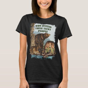 ヴィンテージの野生生物招待されで、これらの粘着性の人々P Tシャツ
