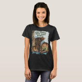 ヴィンテージの野生生物招待されで、これらの粘着性の人々P Tシャツ (正面フル)