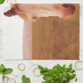 ヴィンテージの野生馬 キッチンタオル (折り畳み)