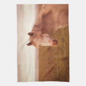 ヴィンテージの野生馬 キッチンタオル (縦)
