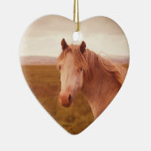 ヴィンテージの野生馬 セラミックオーナメント (右)