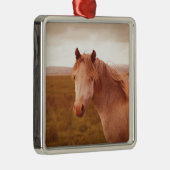 ヴィンテージの野生馬 メタルオーナメント (右)