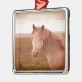 ヴィンテージの野生馬 メタルオーナメント (左)