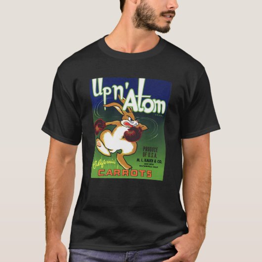 ヴィンテージの野菜木枠のラベルのワイシャツ Tシャツ (正面)