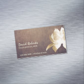 ヴィンテージの金ゴールドのはすヨガのマッサージのセラピー マグネット名刺 (インサイチュ)