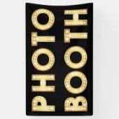 ヴィンテージの金ゴールドの玄関ひさしは結婚式の写真ブースに文字を入れます 横断幕 (縦)