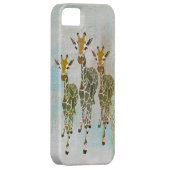 ヴィンテージの金ゴールド及びヒスイのキリンのiPhoneの場合 Case-Mate iPhoneケース (裏面/右)