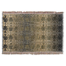 ヴィンテージの金ダマスク織