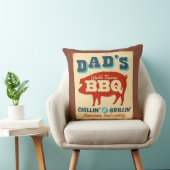ヴィンテージの金属の印-パパのBBQ クッション (椅子)