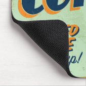 ヴィンテージの金属の印-新しい醸造されたコーヒー マウスパッド (コーナー)