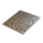 ヴィンテージの金属ダマスク織 タイル (側面)