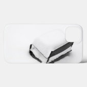 ヴィンテージの金属製ガーデンチェアが雪でいっぱい Case-Mate iPhoneケース (裏面 (横))