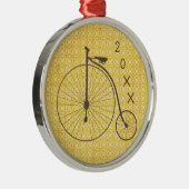 ヴィンテージの金属高い車輪のアンティークの自転車 メタルオーナメント (右)