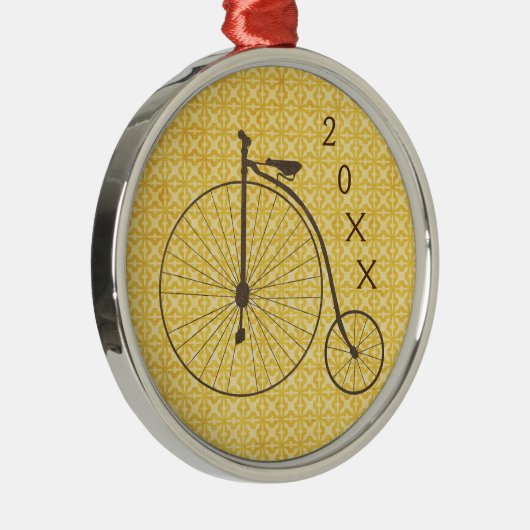ヴィンテージの金属高い車輪のアンティークの自転車 メタルオーナメント (右)