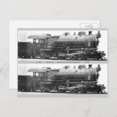 ヴィンテージの鉄道写真のしおり ポストカード (正面/裏面)