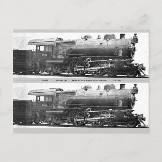 ヴィンテージの鉄道写真のしおり ポストカード