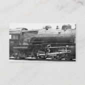 ヴィンテージの鉄道写真のしおり 名刺 (裏面)