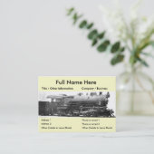 ヴィンテージの鉄道写真のしおり 名刺 (スタンド正面)