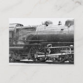ヴィンテージの鉄道写真のしおり 名刺 (裏面)