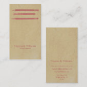 ヴィンテージの鉛筆 名刺 (正面/裏面)