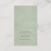 ヴィンテージの銀器のカッコいいのフォークのスプーンのナイフのシンプル 名刺 (裏面)