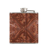 ヴィンテージの銅の錫はSteampunkのアンティークをタイルを張ります フラスク (裏面)