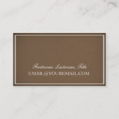 ヴィンテージの鋳物場の名刺-男らしいモダン 名刺 (裏面)