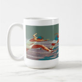 ヴィンテージの陸上競技のコーヒー・マグ コーヒーマグカップ (左)