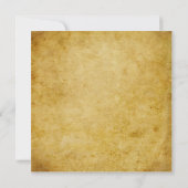 ヴィンテージの陽気な結婚式の劇場の生産 招待状 (裏面)