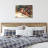 ヴィンテージの雄鶏と雌雄雉 キャンバスプリント (インサイチュ (寝室))